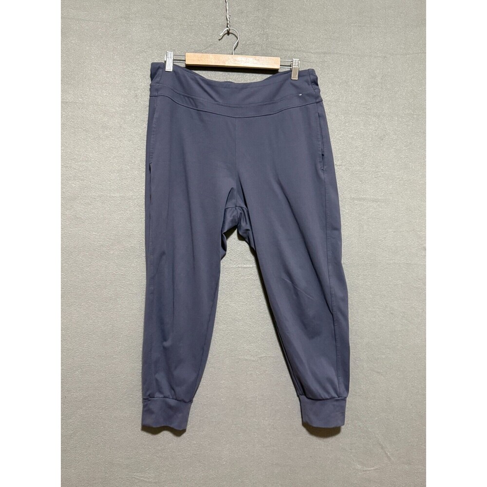 Mondetta Black Performance + Luxury Women's Active Pants Jogger Zippper Size L